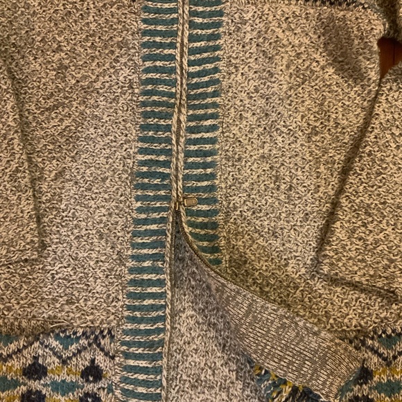 Royal Robbins Gray and Blue Patterned Cardigan - Picture 4 of 7